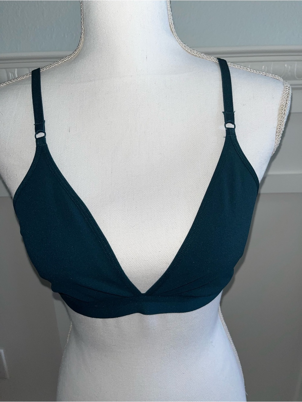 Fabletics Deep Teal Triangle Bralette
